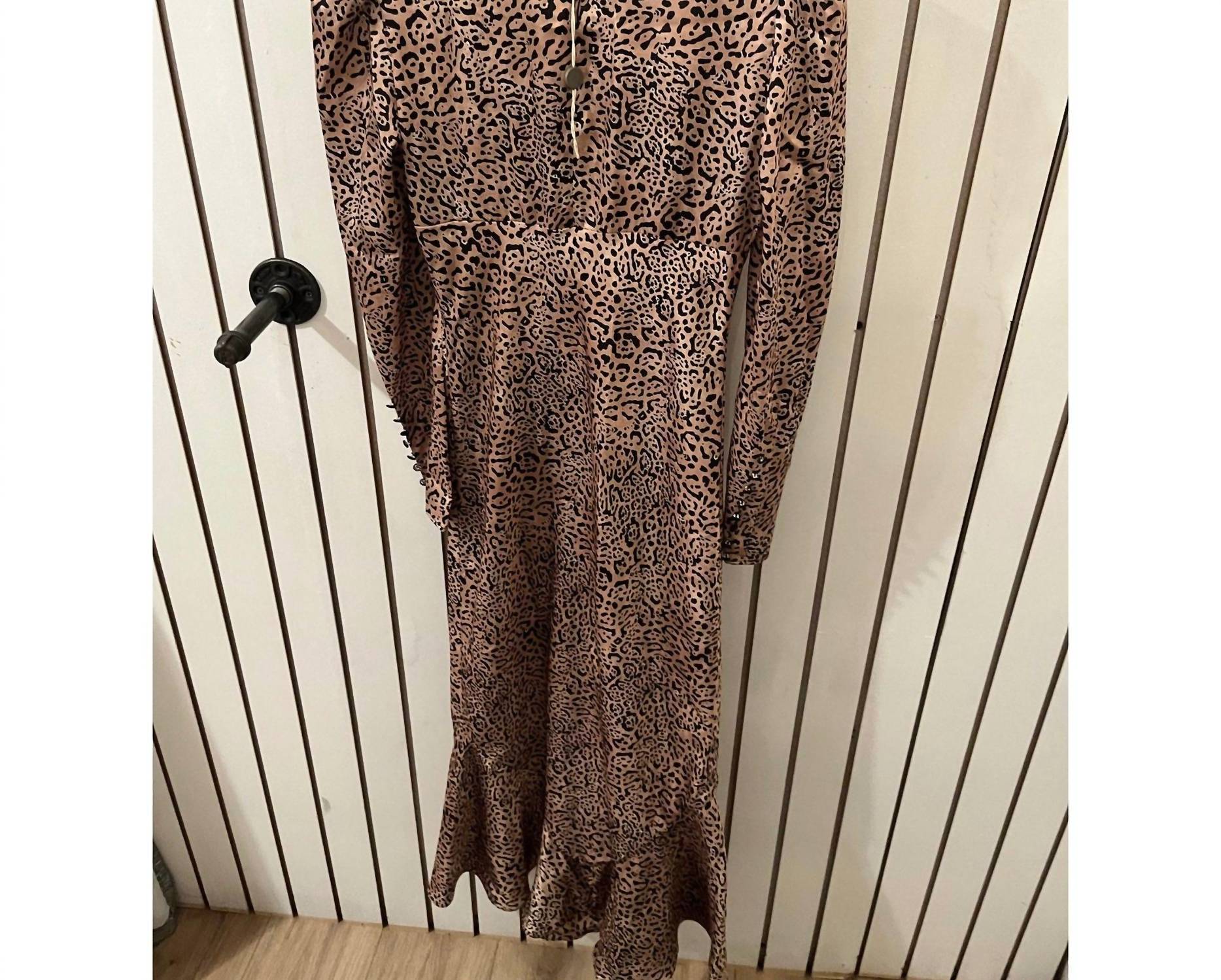 Wandering - Women's Leopard Print Dress
