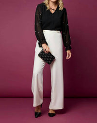 Coco + Carmen - Women's Alisah High Waist Dress Pants