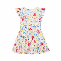 Posh Peanut - Girls Mangia Ruffled Twirl Dress
