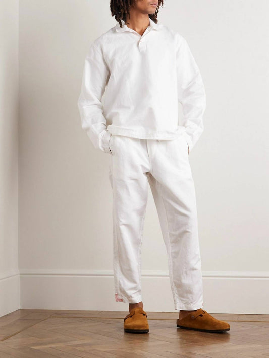 Orlebar Brown - Roland Embroidered Cotton Linen Polo Shirt