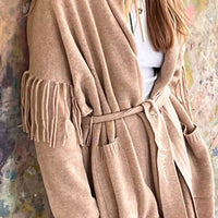 Kerri Rosenthal - Cali Fringe Long Sleeve Cardigan