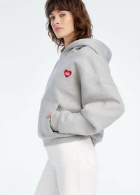Favorite Daughter - Heart Embroidered Hoodie