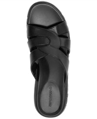COLE HAAN Women's Zerogrand Slotted Slide Flat Sandals in black - women's sandal - view 4