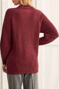 Tribal - Mock Neck Long Sweater