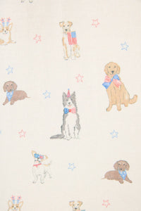 Pj Salvage - Woof Patriotic Pups Long Sleeve Top