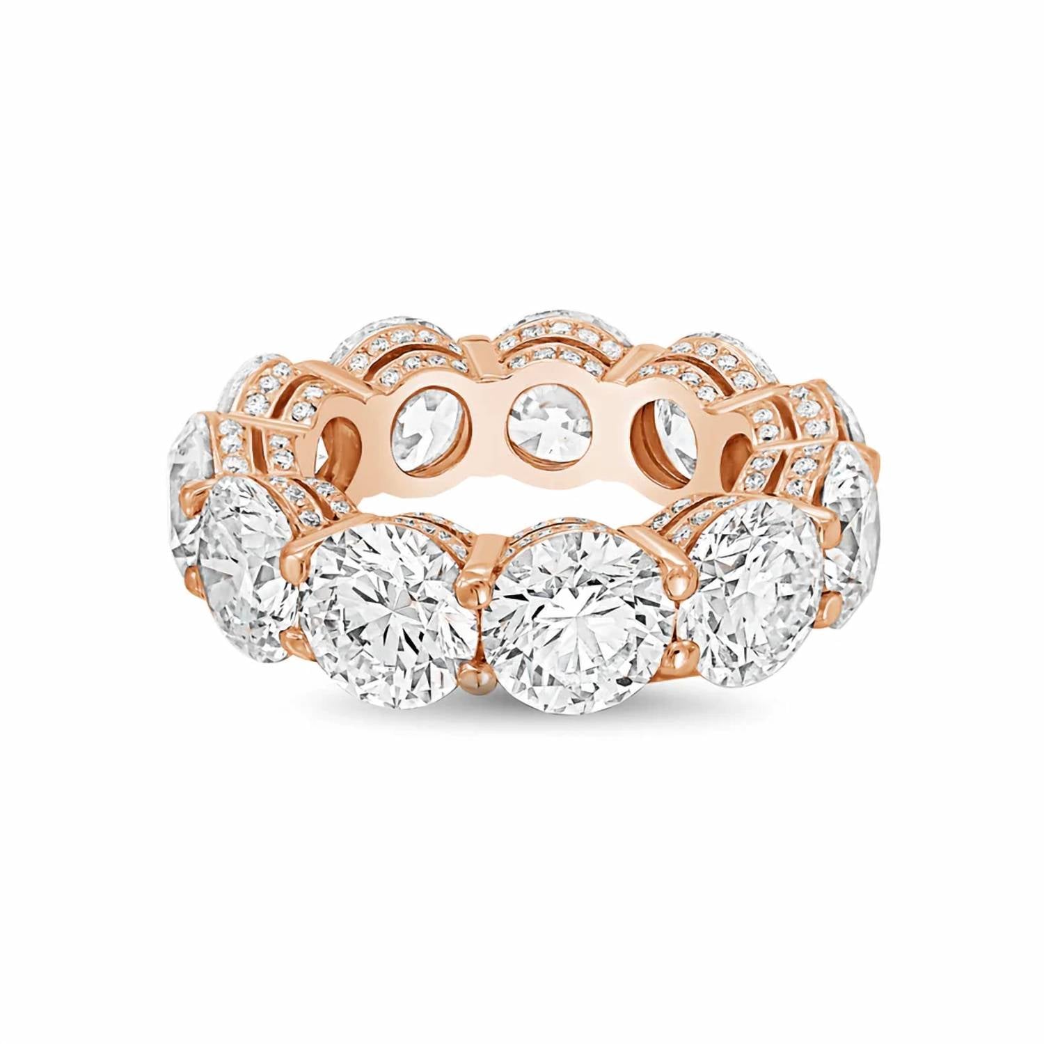 Diana M Jewels - Women's Round Lab-Grown Diamond Eternity Band (19.00 Ct) - Signature