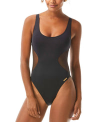 Vince Camuto - Mesh-cutout One-piece Swimsuit