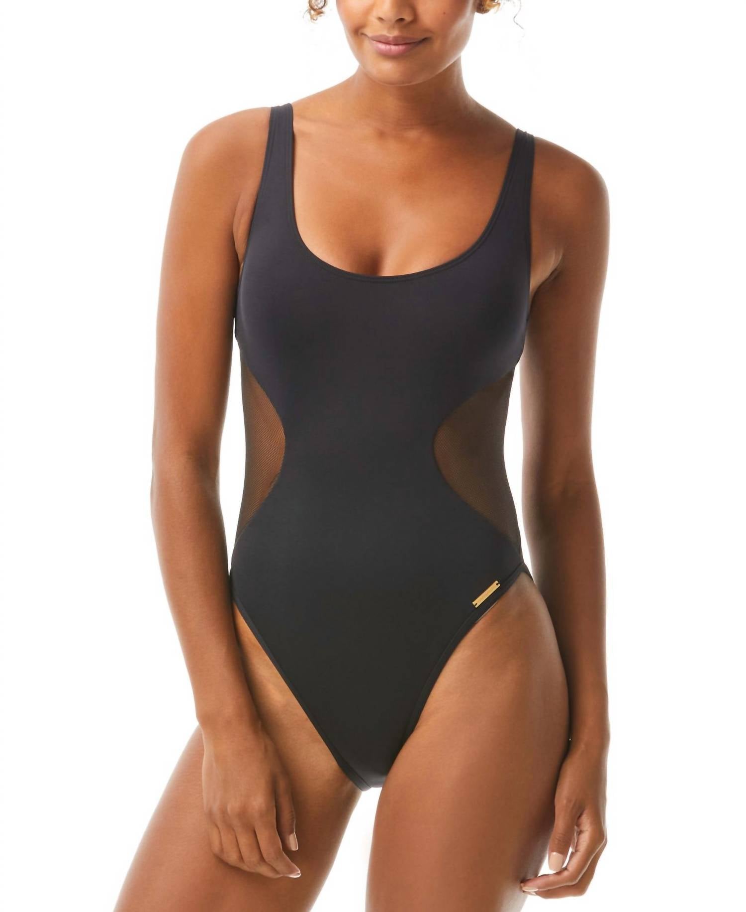 Vince Camuto - Mesh-cutout One-piece Swimsuit