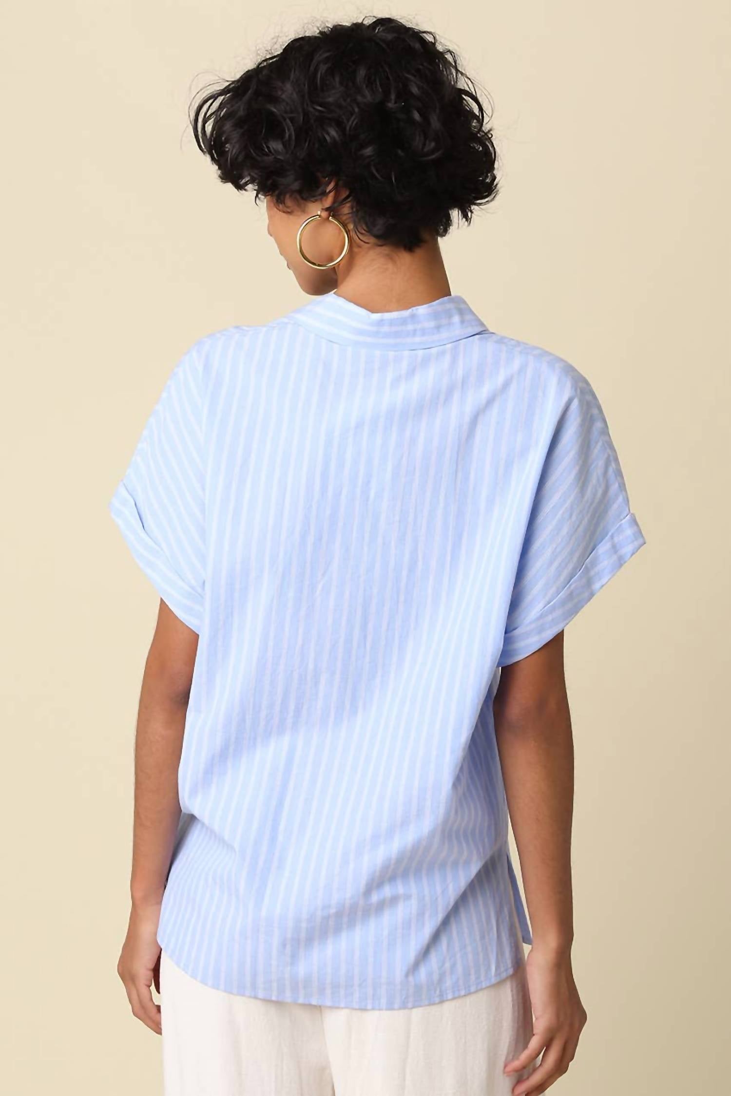 Olivaceous - Virgil Stripe Short Sleeve Shirt