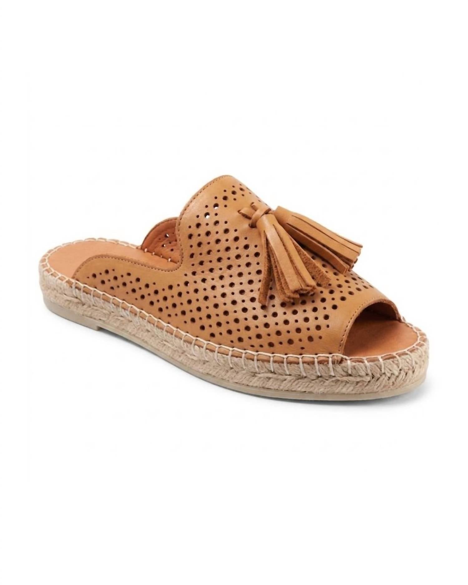 bueno Women's Navar Espadrille Sllp-on Sandals in tan - women's shoe - detail view