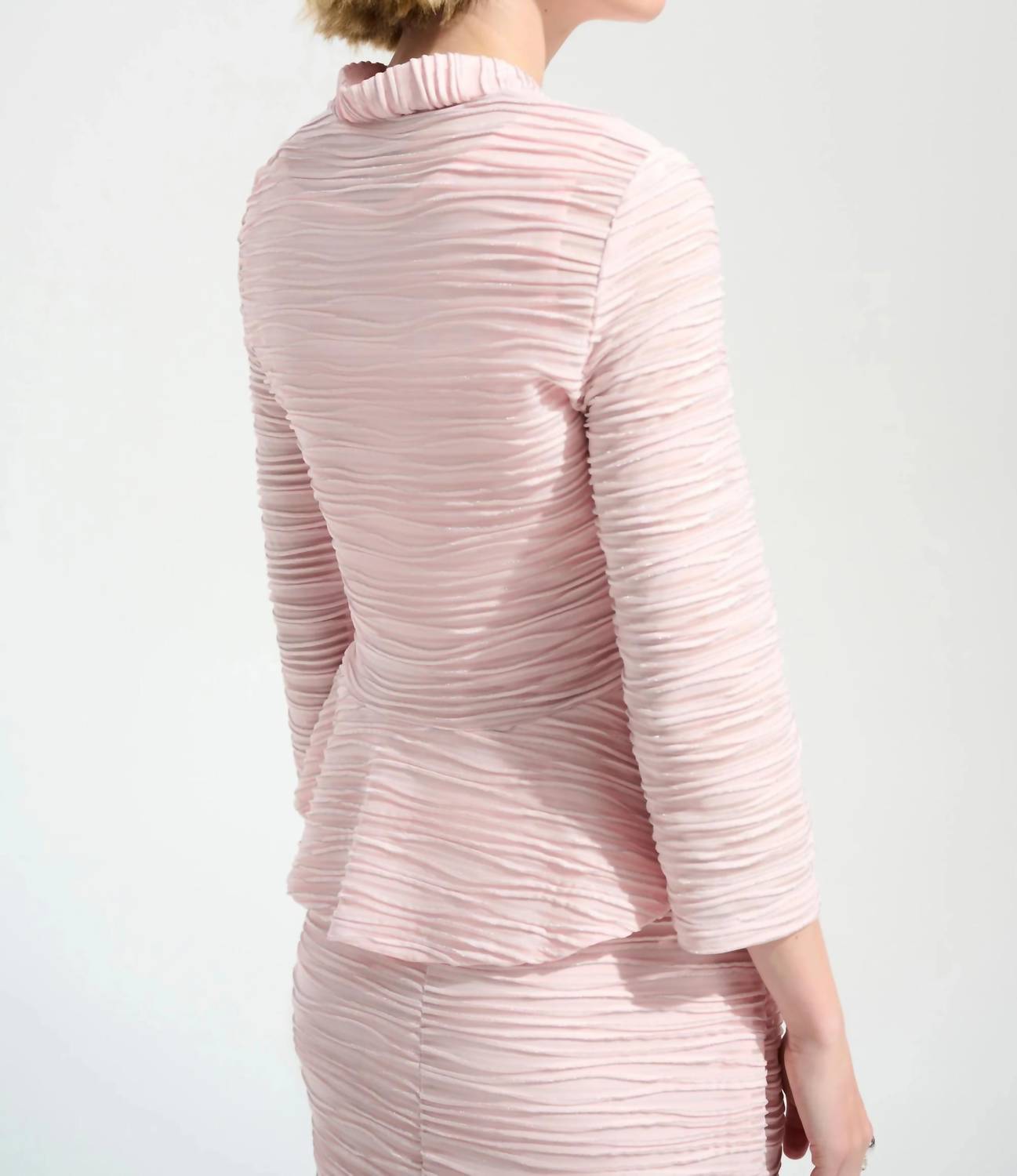 Joseph Ribkoff - Textured Peplum Twin Set Top