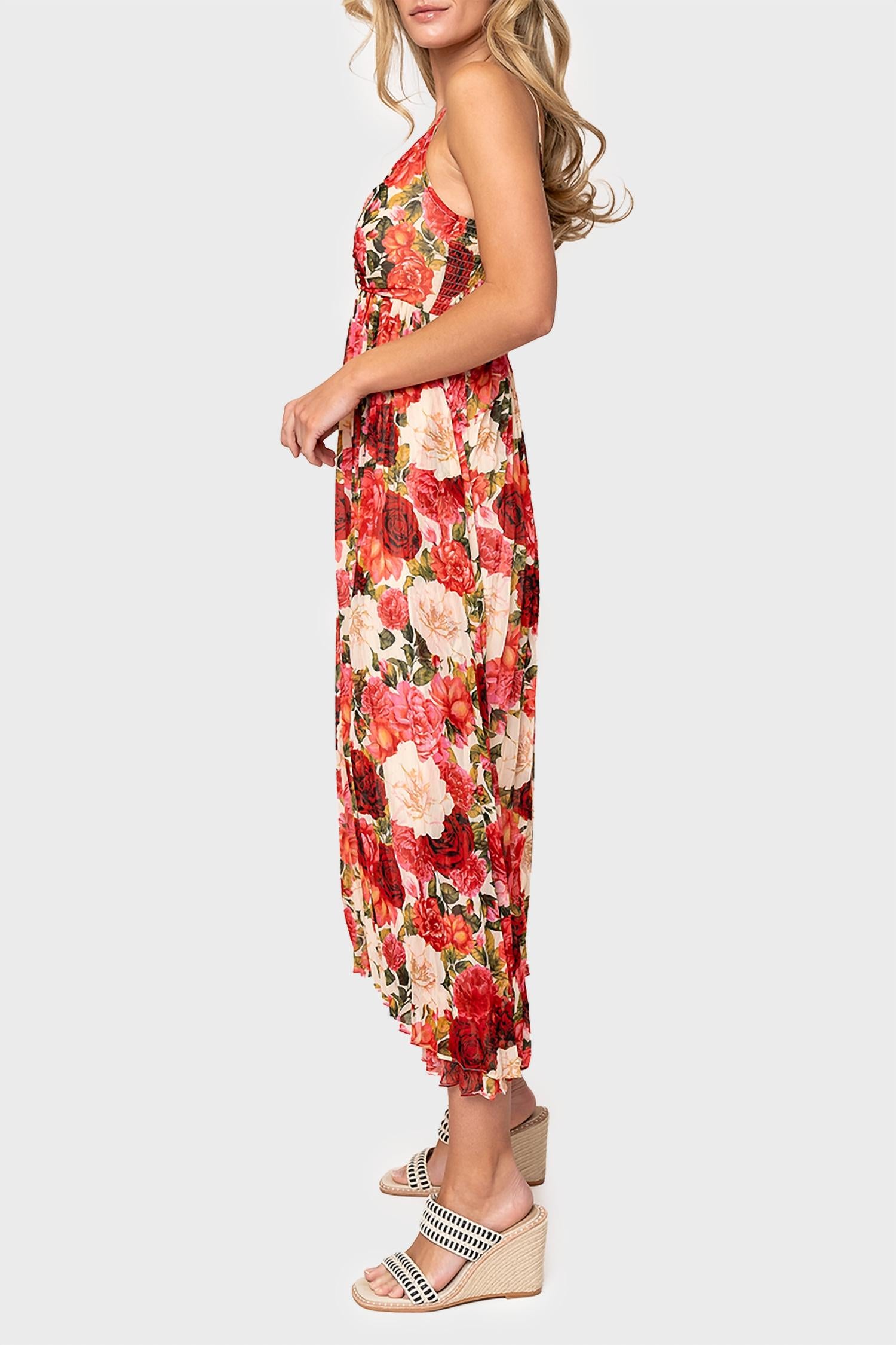 Moon River - Pleated Midi Dress