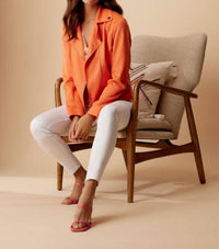 Frank Lyman - Casual Waist-length Leather Jacket