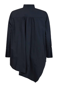 Noen - Asymmetric Gathered Cotton Shirt