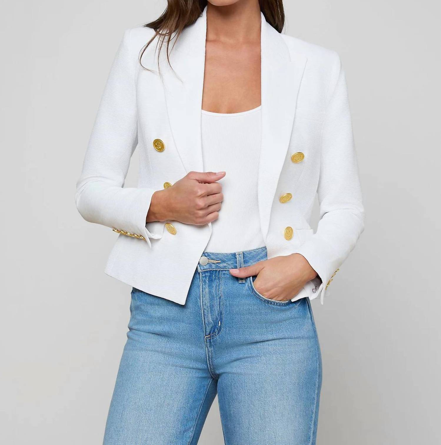 L'Agence - Brooke Open Front Blazer