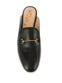 Sam Edelman Women's Linnie Bit Mule in black leather - women's shoe - alternate view