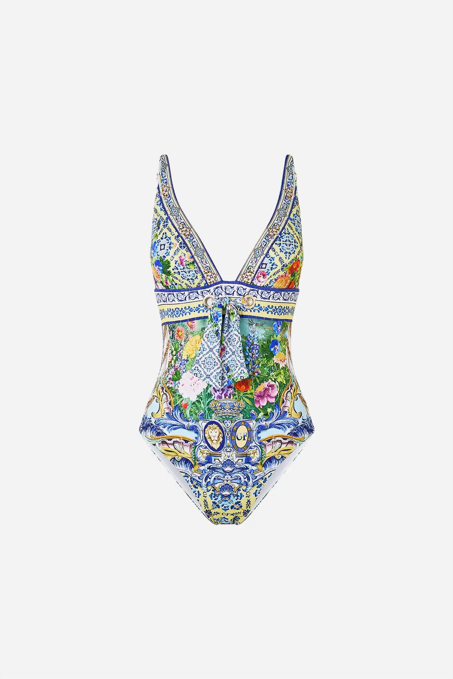 Camilla - Eyelet Tie Triangle One Piece