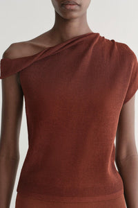 A.L.C. Mona Top in rust - women's shirt