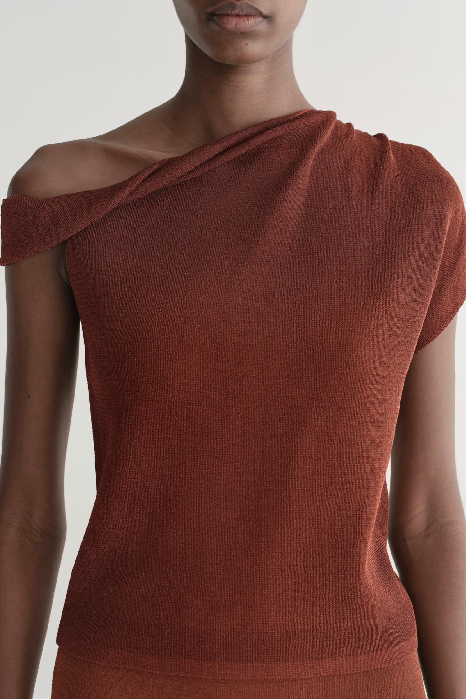 A.L.C. Mona Top in rust - women's shirt