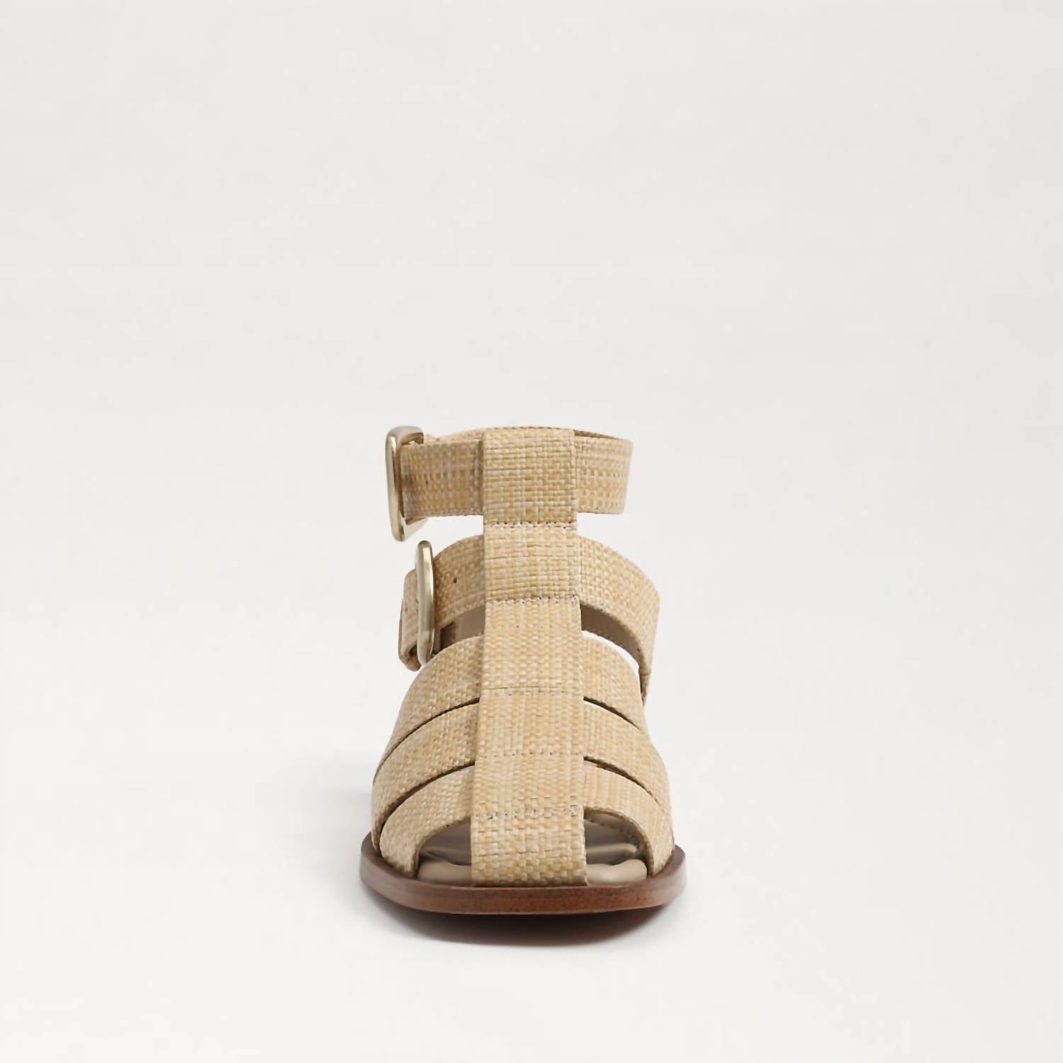 Sam Edelman Women's Dawn Sandal in bleached beechwood weave - women's sandal - alternate view