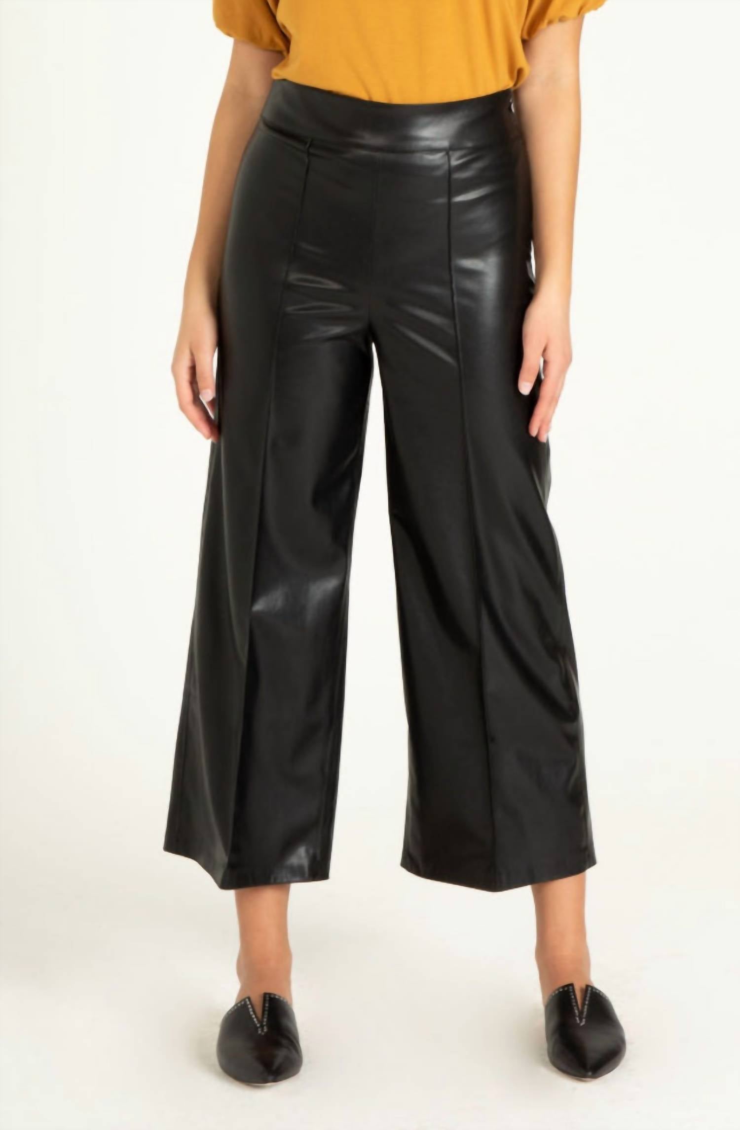 Another Love - Sparkle Faux Leather Ankle Pant