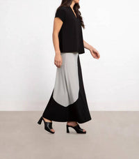 Sympli - Colour Block A-line Skirt