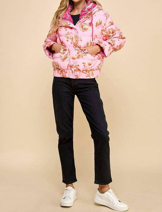 Tcec - Fancy Flowers Puffer Jacket