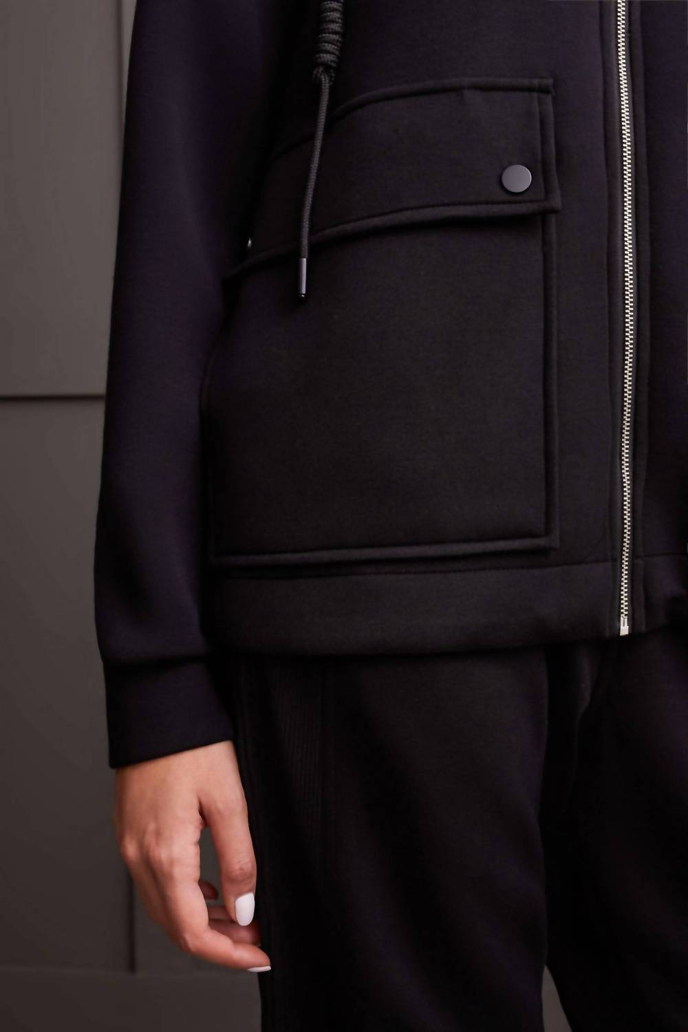Tribal - Scuba Knit Hooded Zip Up Jacket