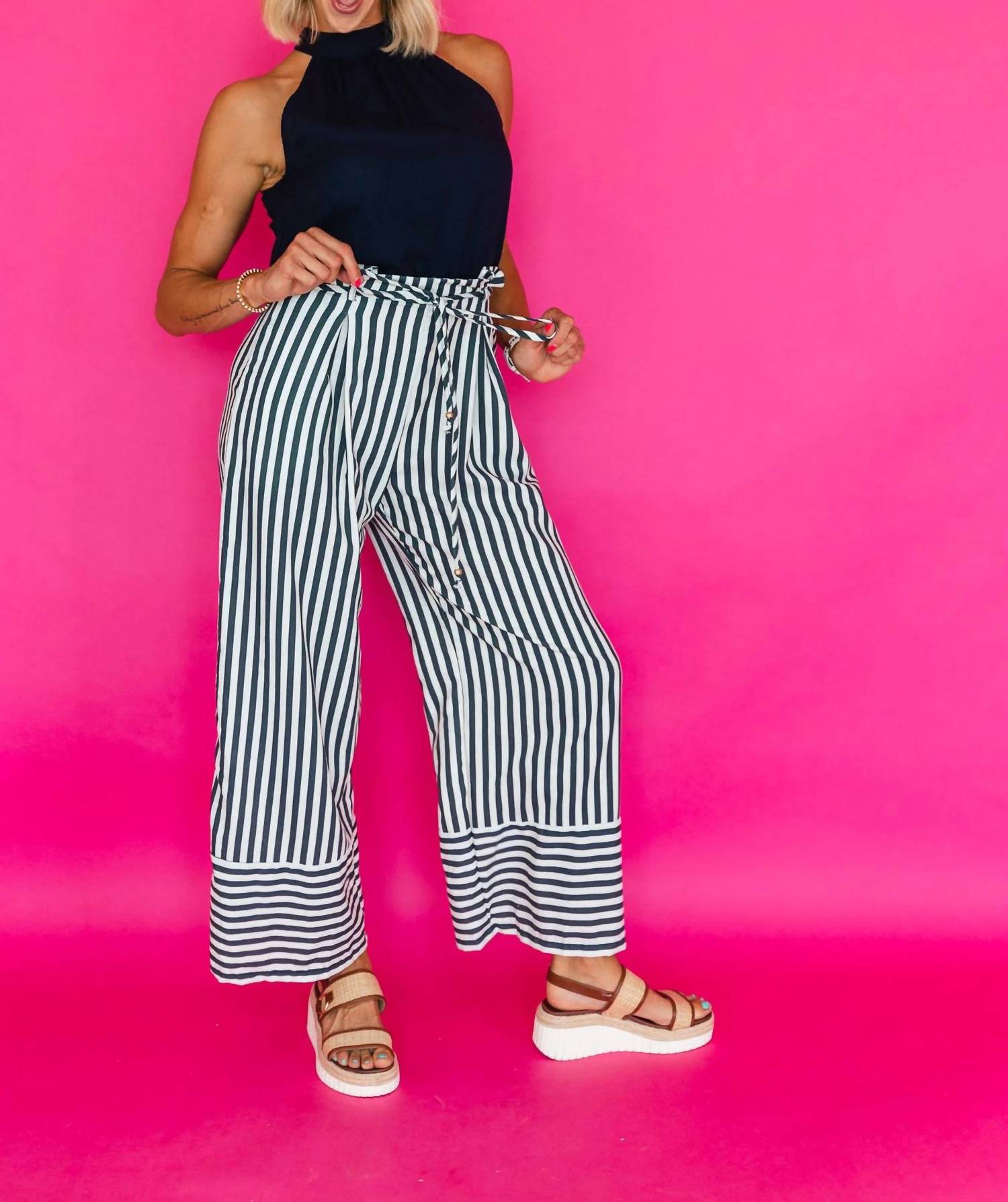 Klesis - Lynn Striped Jumpsuit