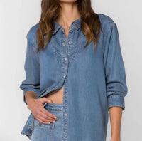 Velvet Heart - Darby Long Sleeve Snap Denim Shirt