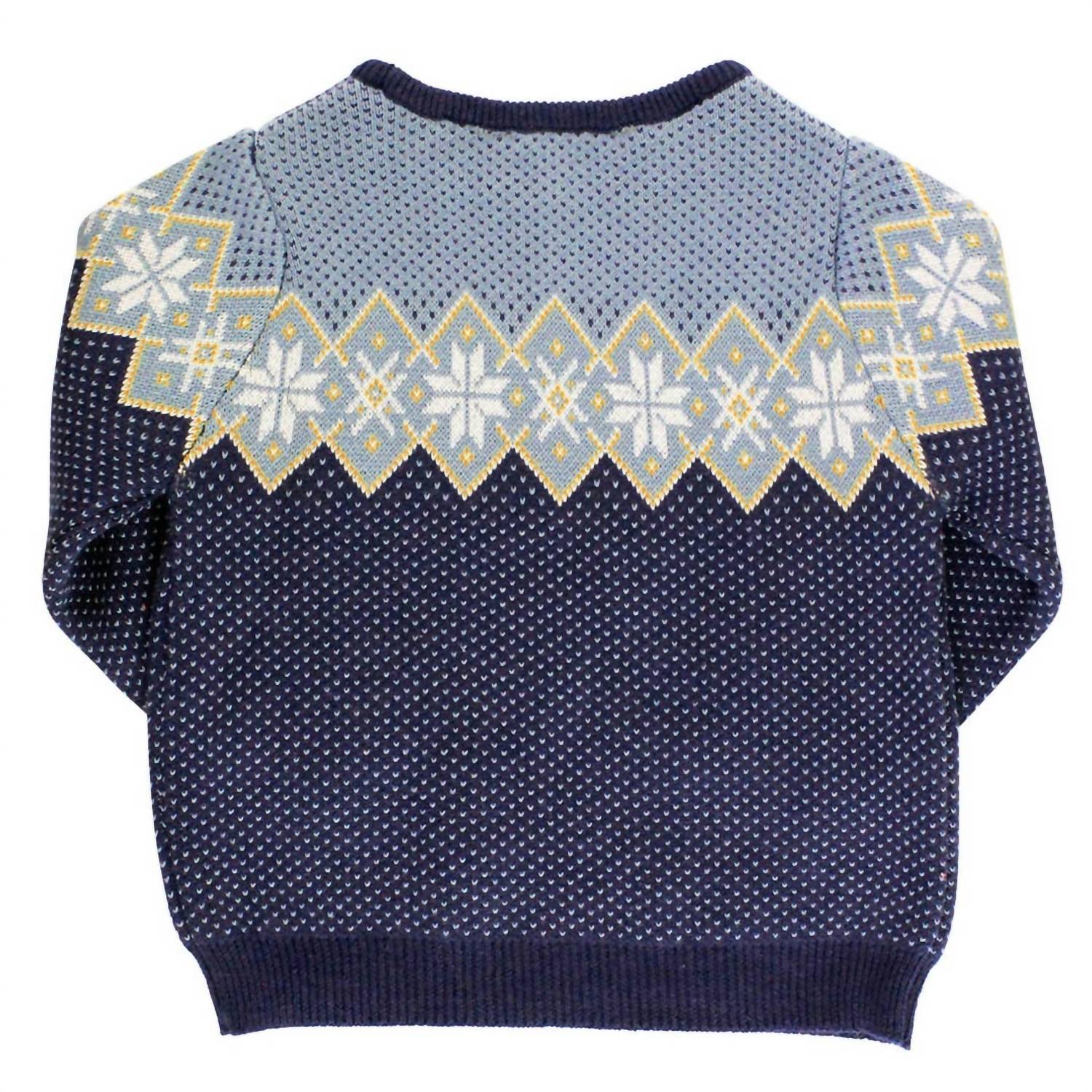 Rufflebutts - Boy's Antique Fair Isle Knit Crew Neck Sweater