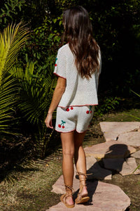 By Together - Cherry Knit Sweater Set