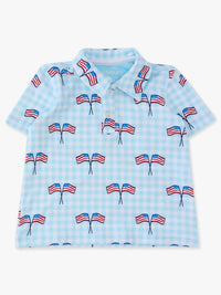 Rufflebutts - Boy's Patriotic Performance Polo