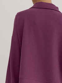 Entro - Women's Ribbed Zip Up Collared Sweater
