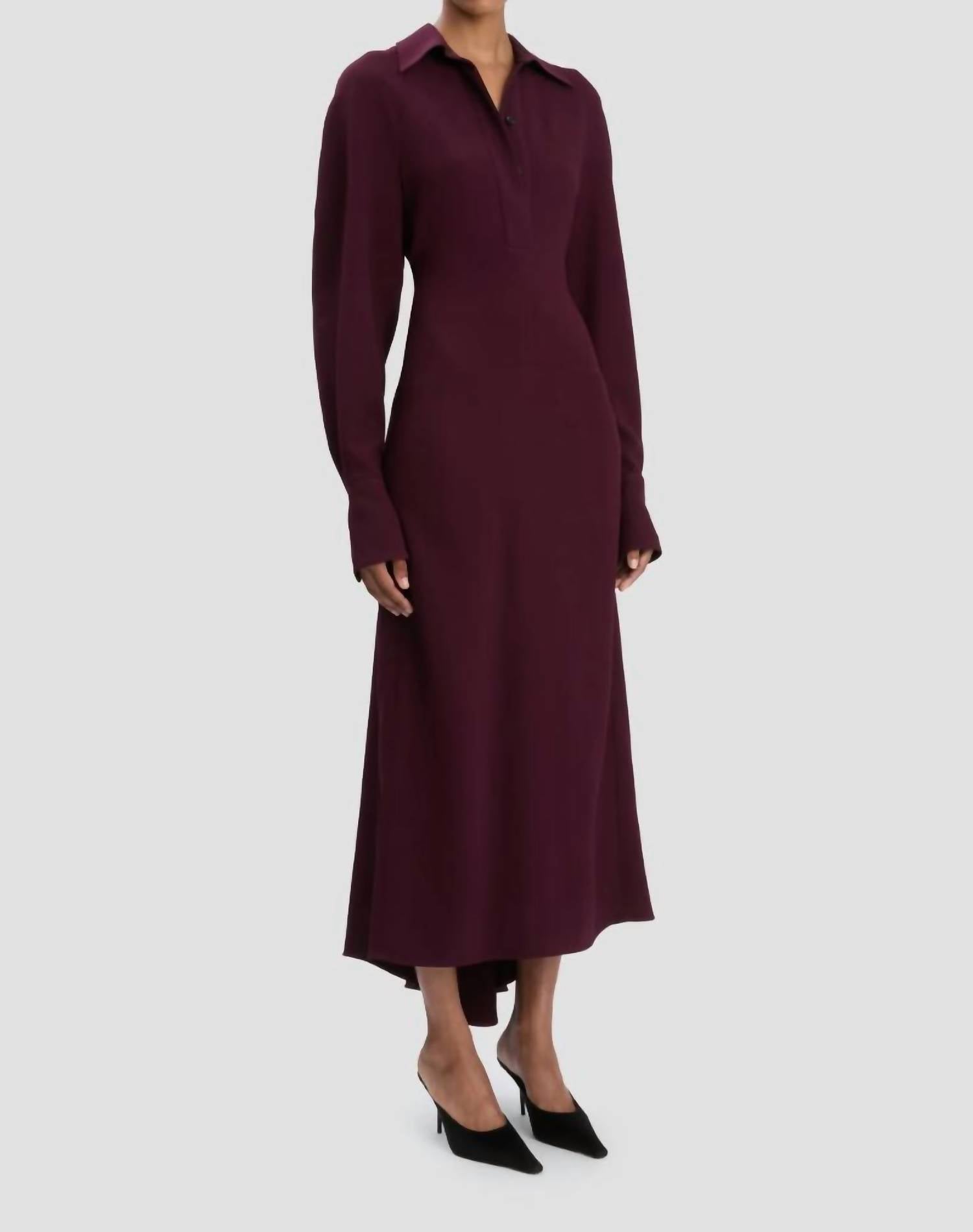Victoria Beckham - Polo Collar Midi Dress