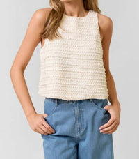 Lalavon - Felicity Sleeveless Ruffle Top