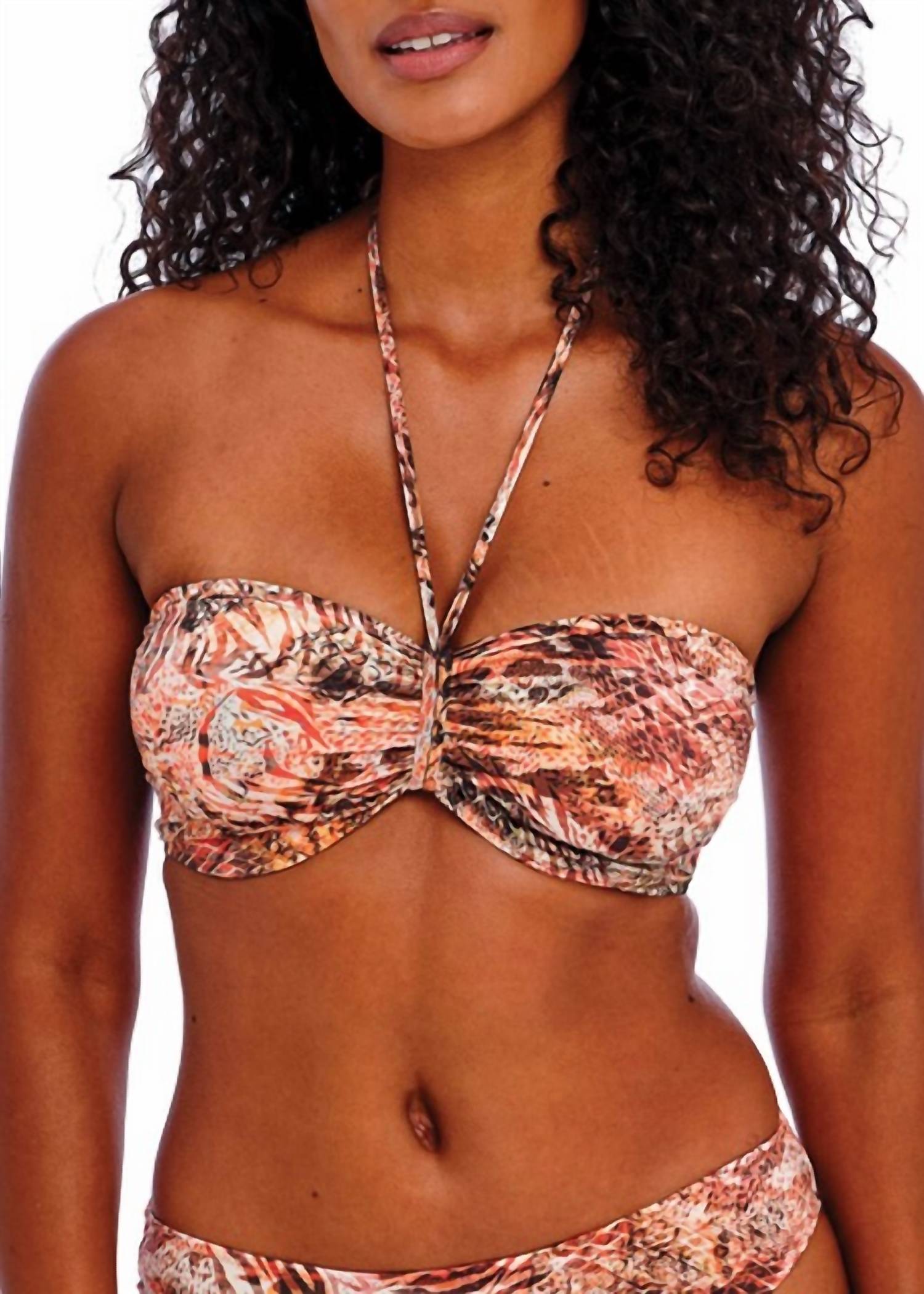 Freya - Desert Cat Bandeau Bikini Top