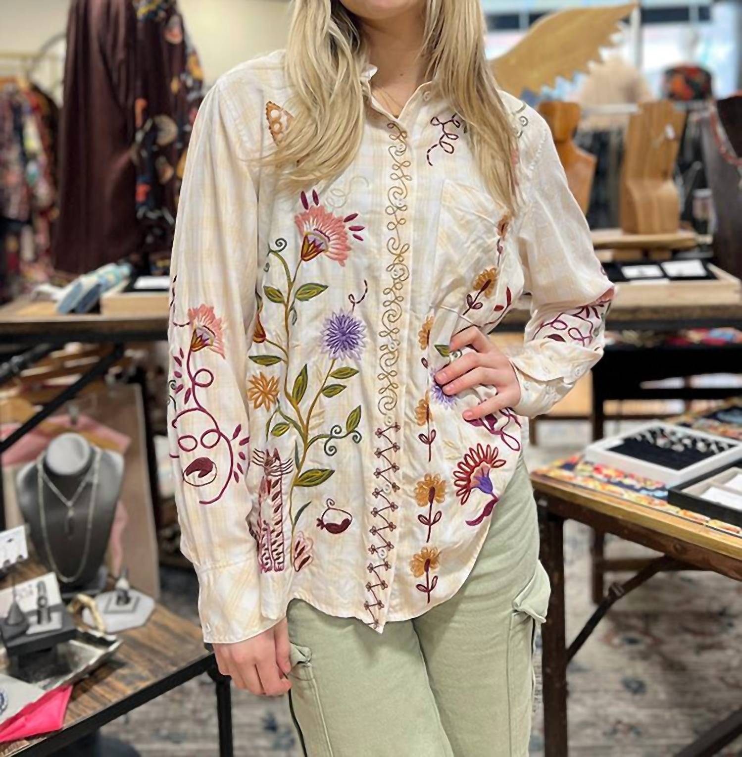 Johnny Was - Toni Relaxed Pocket Shirt