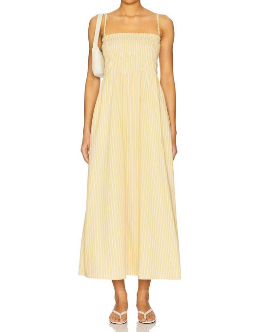 Pistola - Bianca Smocked Bodice Midi Dress