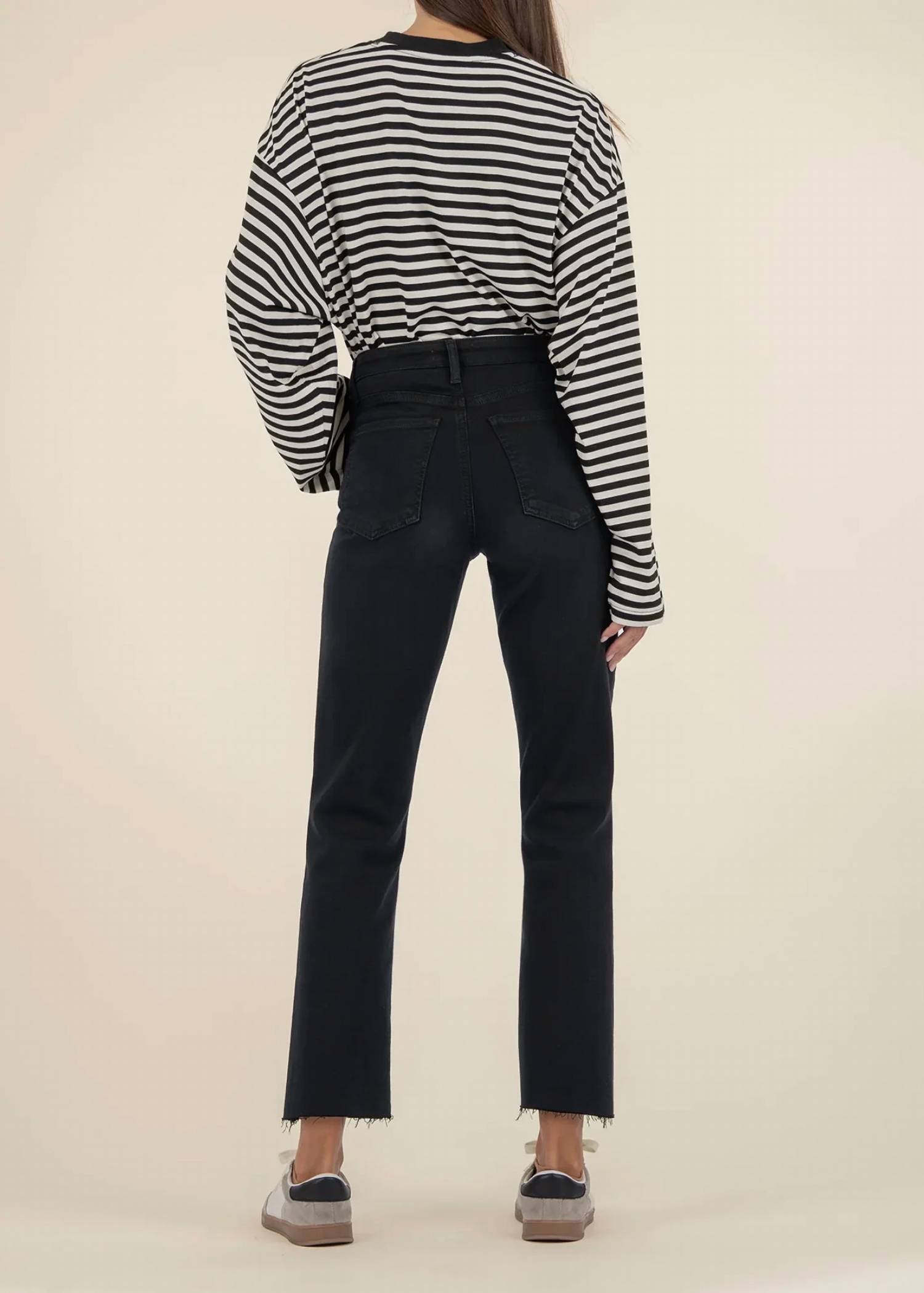 Kut From The Kloth - Kelsey High Rise Fab Ab Ankle Flare W/ Raw Hem Jeans