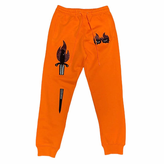 Roku Studio - Men's Double Eye Sword Rhinestone Sweatpants