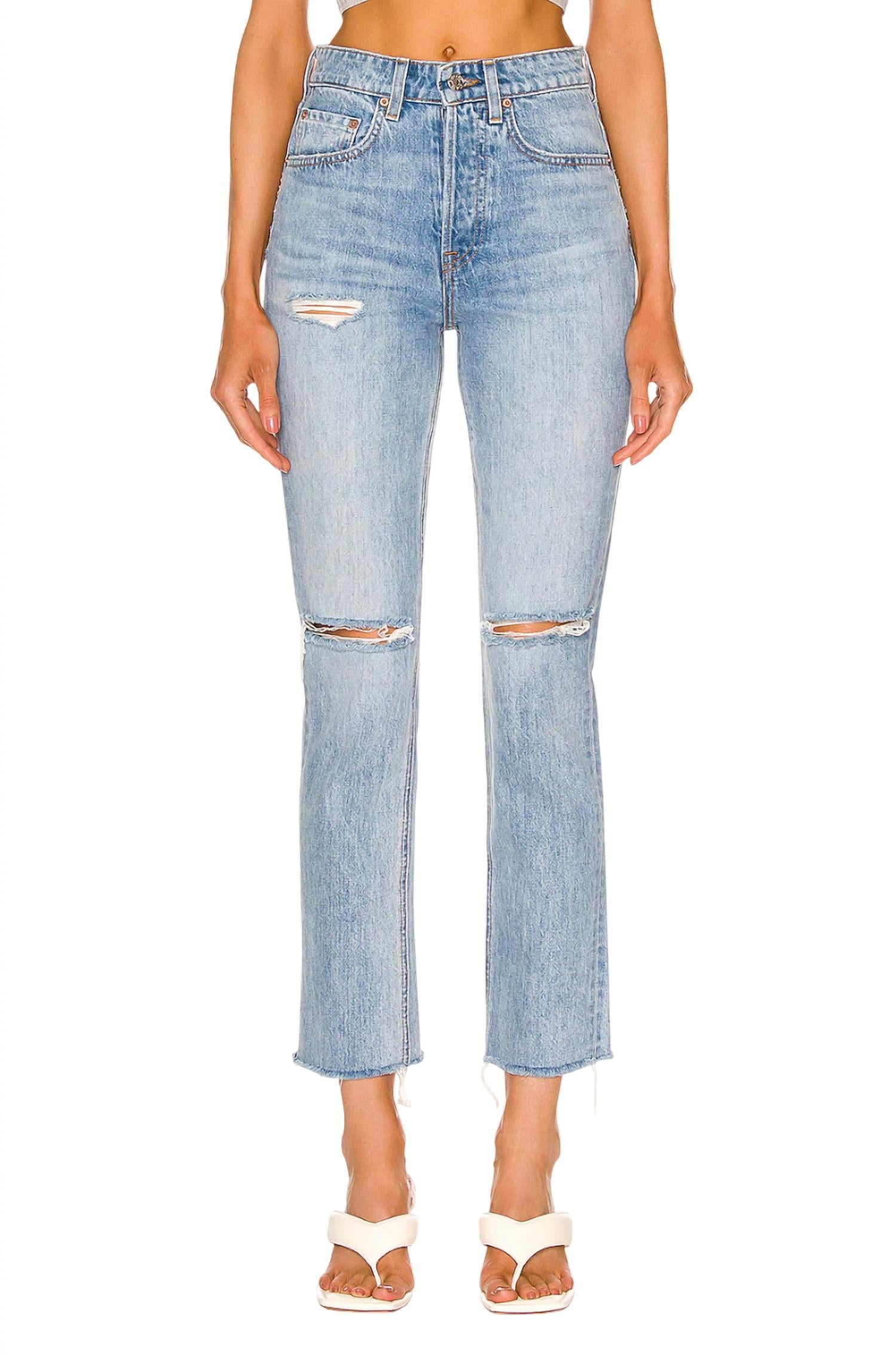 Grlfrnd - Karolina High Rise Straigh Crop Jeans