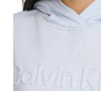 Calvin Klein - Women's Fleece Embossed Logo Pullover Hoodie