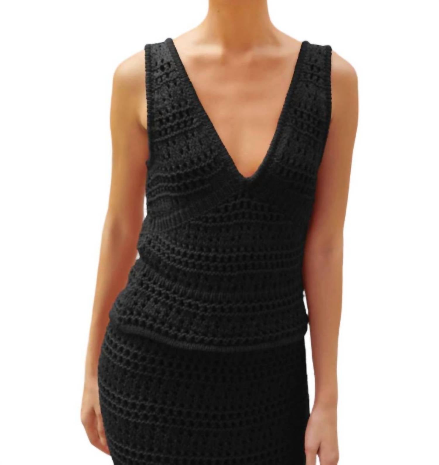 Nation Ltd - Adriana Crochet Tank Top