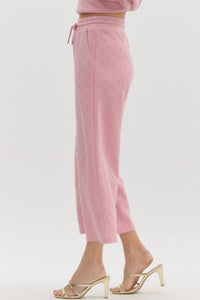 Entro - Women's Diamond Textured Pants