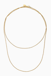 DOUBLE ROPE CHAIN NECKLACE