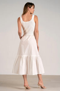Elan - Reno Mixed Media Maxi Tank Dress