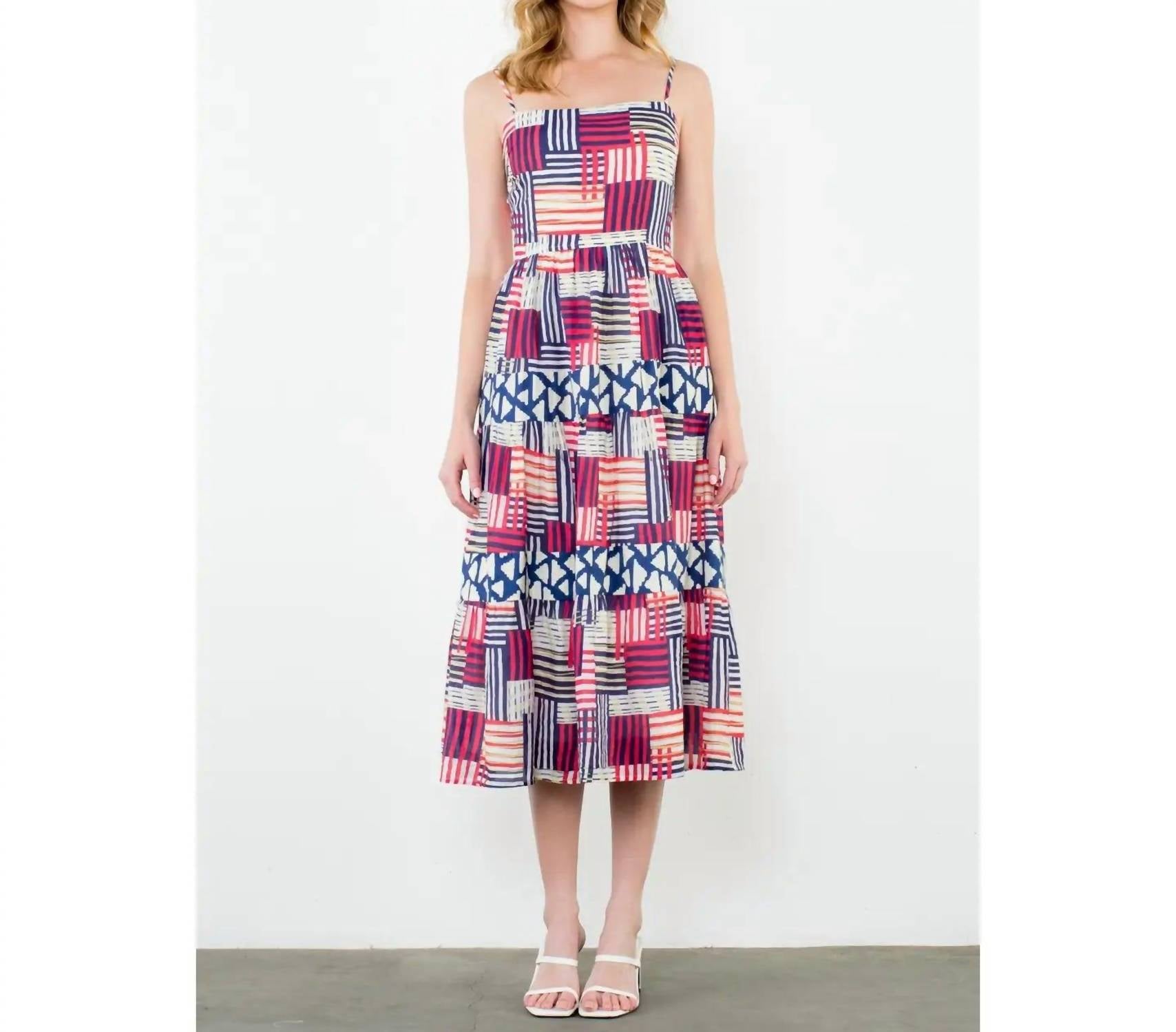 Thml - Strap Tiered Print Dress