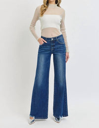 RISEN Mid Rise Wide Leg Jeans - women's jeans - view 6