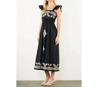 Thml - Shleby Embroidered Midi Dress